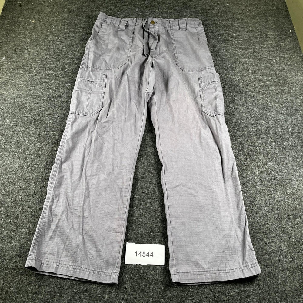 Carhartt Force Cargo Pants Mens Large Gray Cotton Stretch Utility Pocket Outdoor